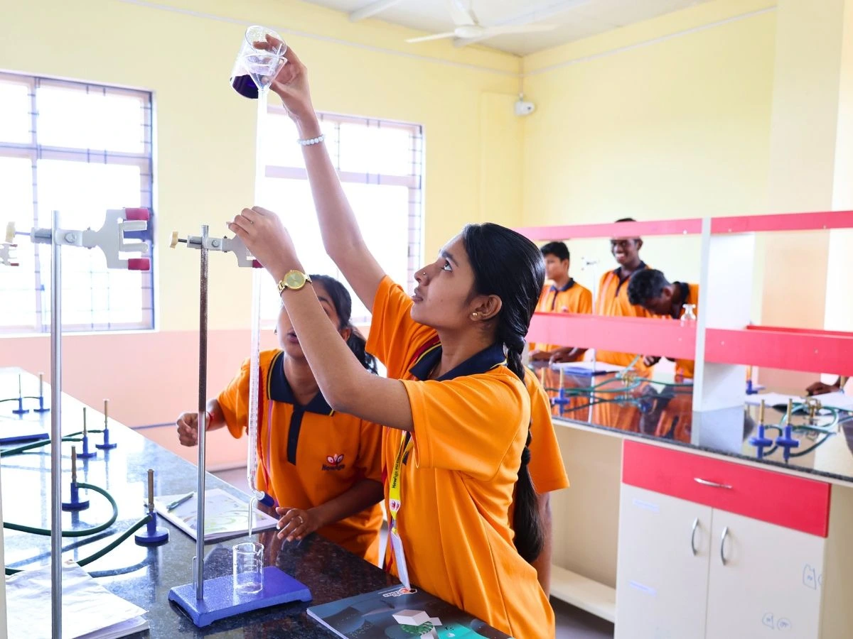 Science lab at NewAge PU College